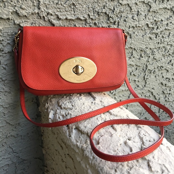 Coach crossbody bag red gold hardware - Picture 2 of 16